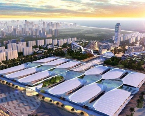 青岛世界博览城会展及配套项目暖通工程国标淞江橡胶接头案例